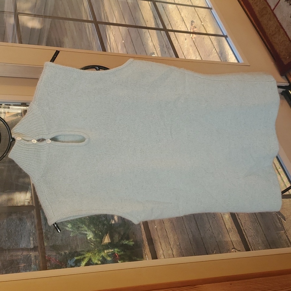 JH Collectibles 90%‎ Lambswool & Angora Turtleneck Sleeveless Sz. S Sweater - Picture 5 of 10